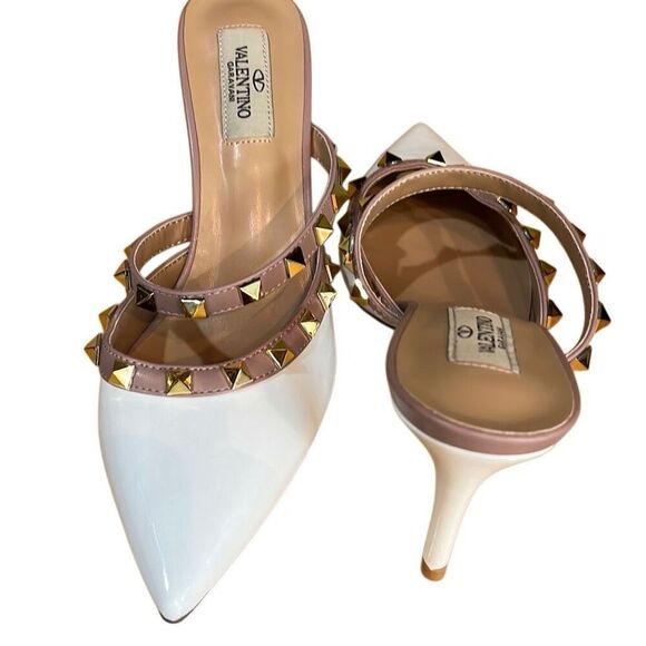 Valentino Garavani Rockstud Asymmetrical Strap Mule size 38 - Picture 5 of 5